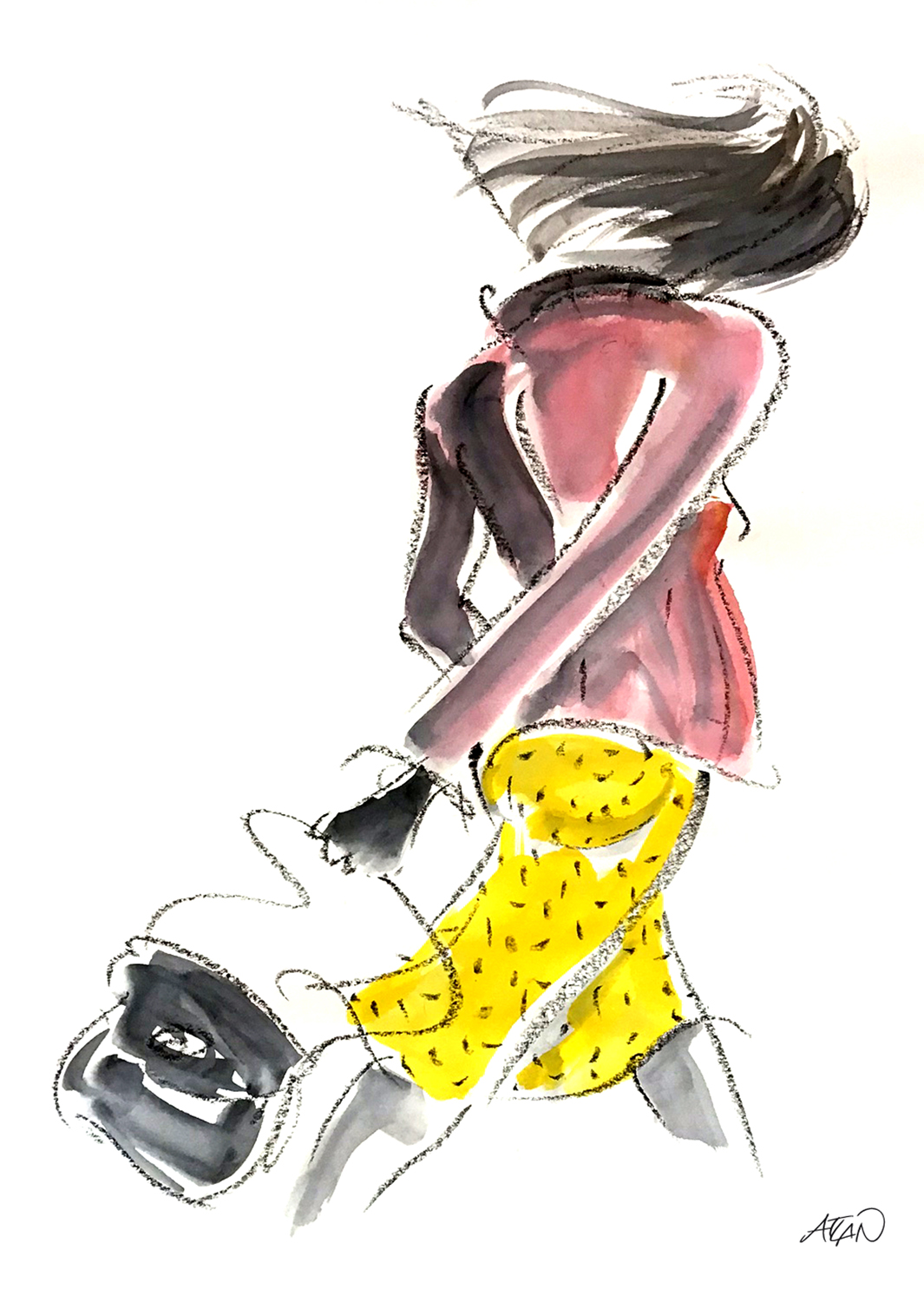 FILLE AU SAC